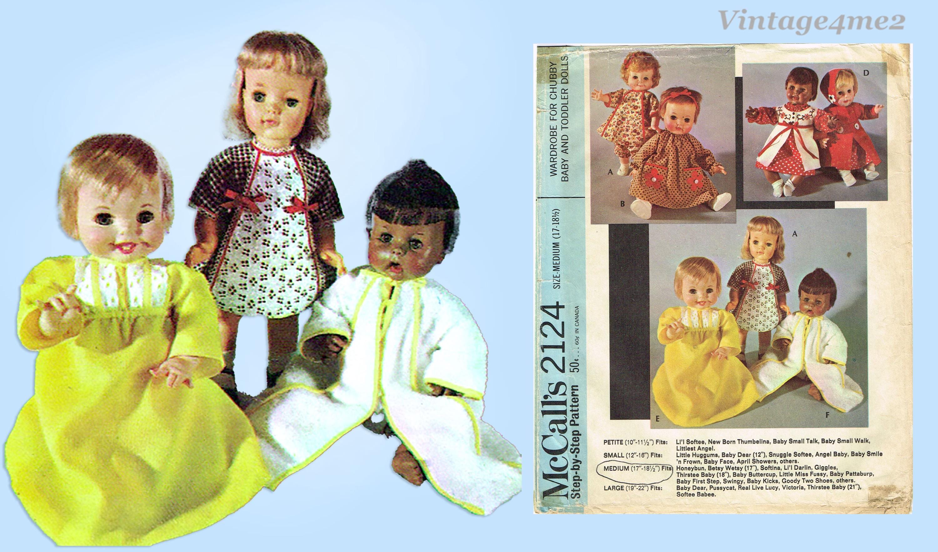 1960年代ヴィンテージ マッコールズ 裁縫パターン 2124 ベビーディア