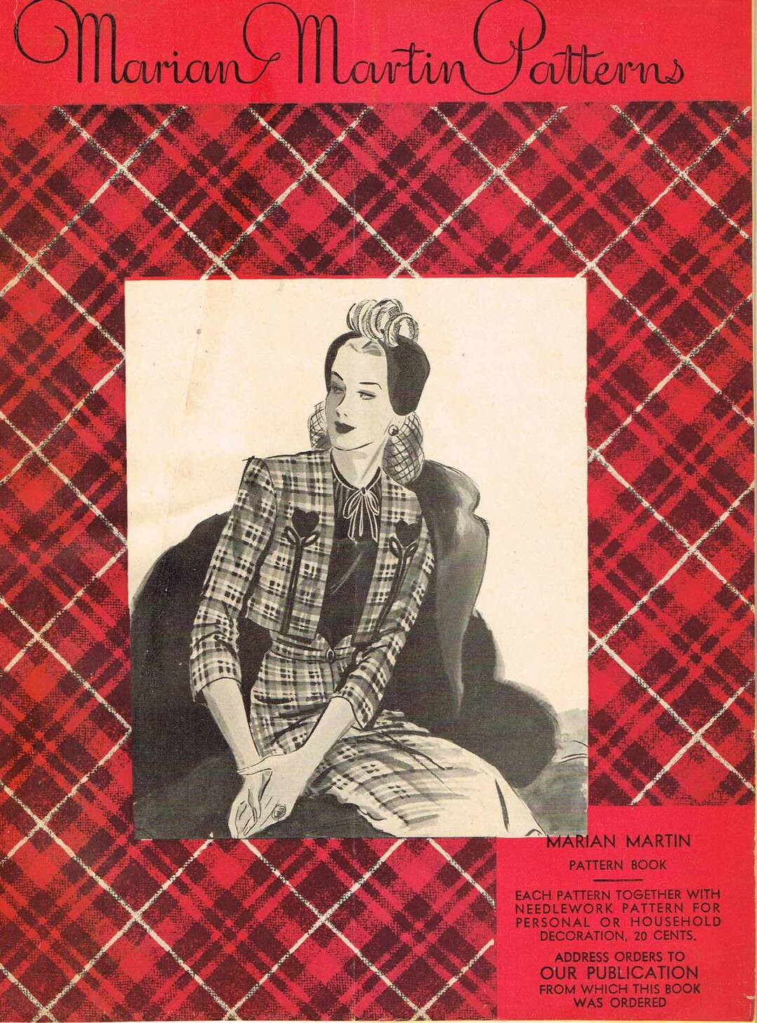 1940s Rare 1944 Marian Martin Mail Order Sewing Pattern Catalog 24pg ...