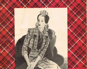 1940s Rare 1944 Marian Martin Mail Order Sewing Pattern Catalog 24pg Digital Download