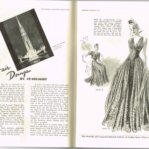 Instant Digital Download Butterick Summer 1939 Pattern Book Ebook Catalog Magazine image 3