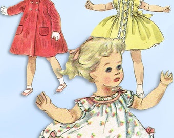 1950s Vintage Simplicity Sewing Pattern 1779 Sweet Sue 18 Inch Doll Clothes ORIGINAL Uncut