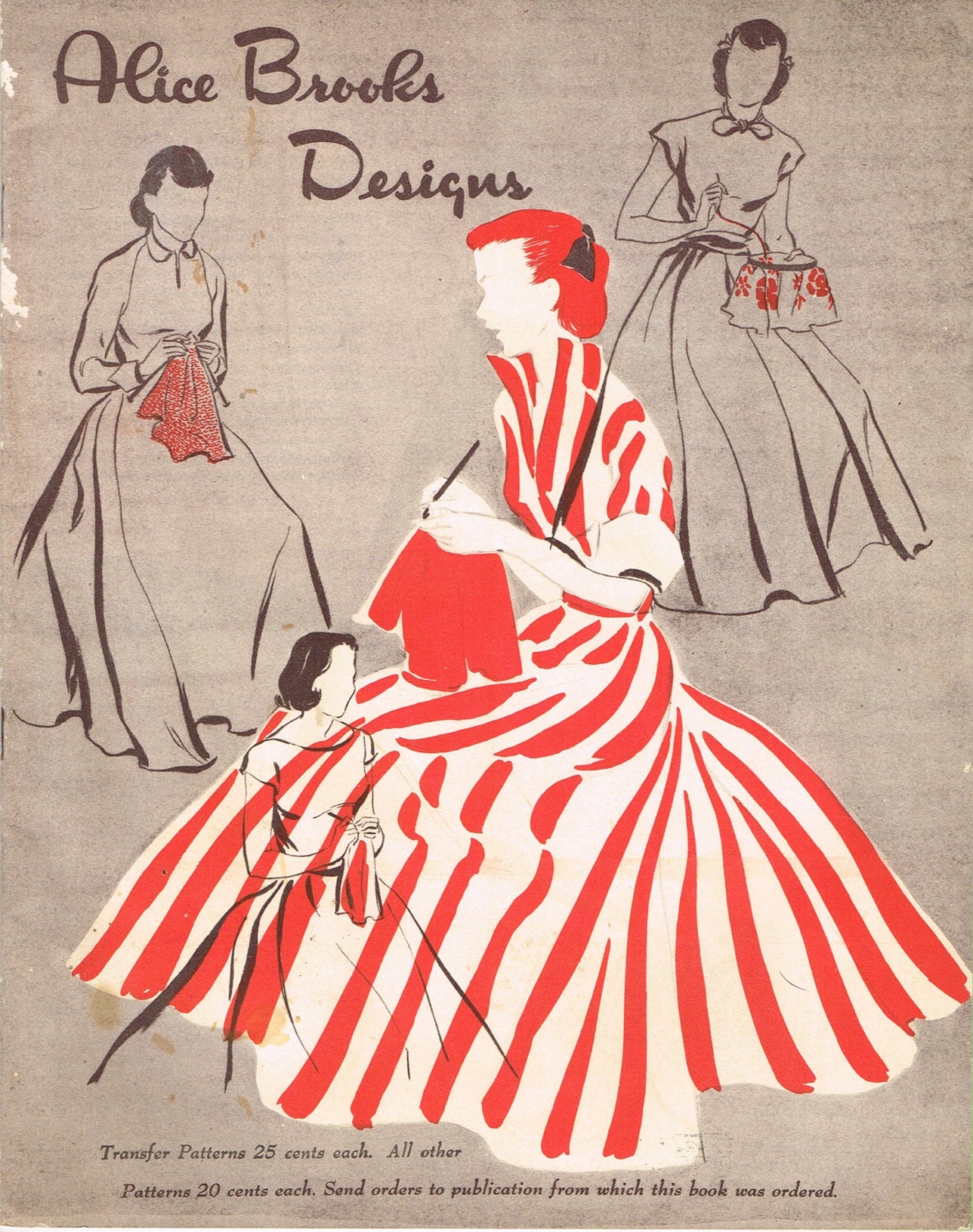 1950s Alice Brooks Embroidery Transfer Catalog From the 1950s Ebook