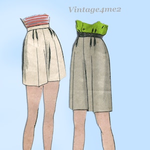 1940s Vogue 6579 Misses Shorts Sewing Pattern (26W)