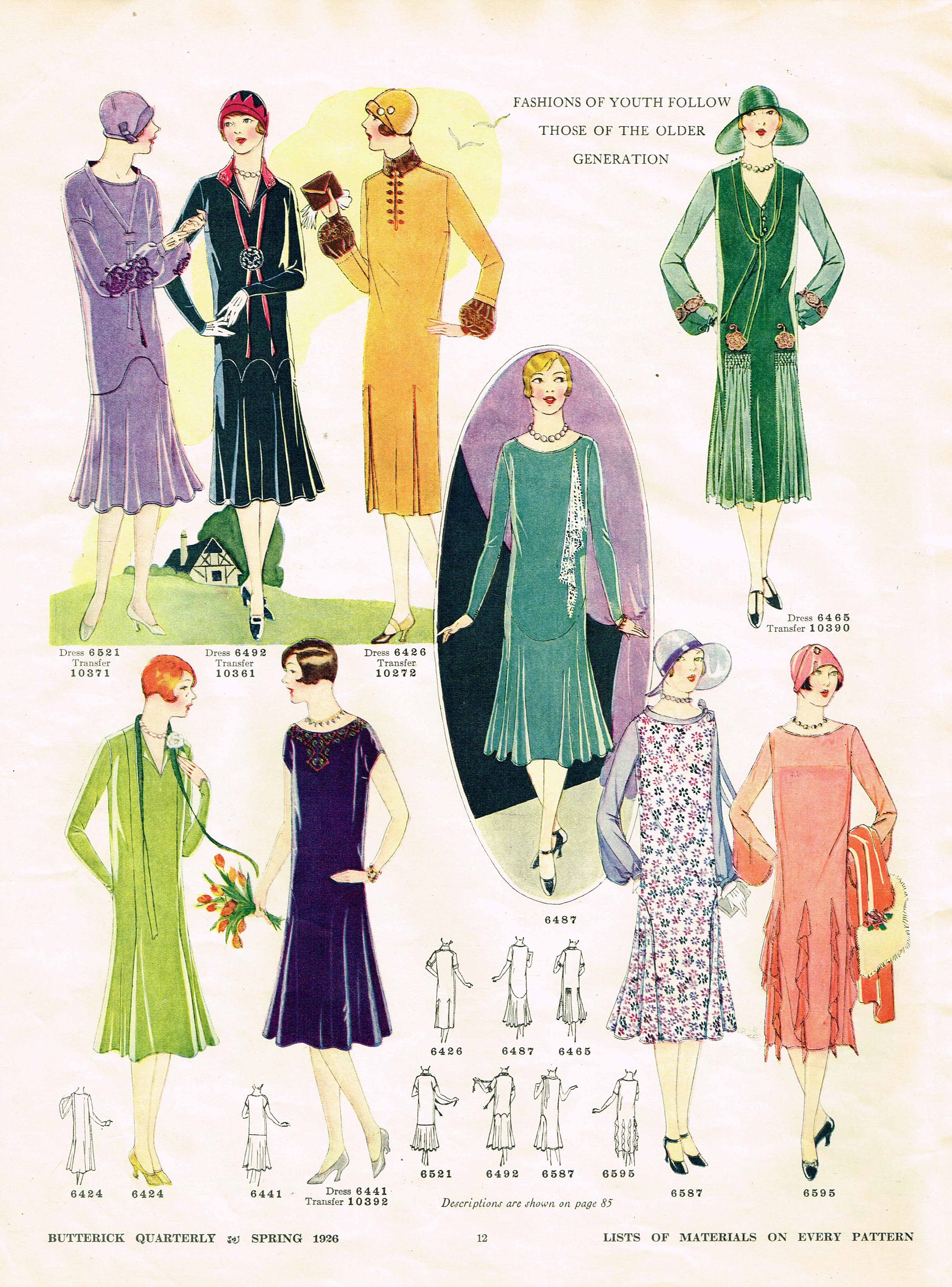 1920s Butterick Spring 1926 Quarterly Sewing Pattern Catalog 87 Pgs ...