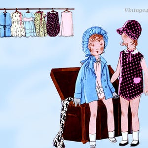 1930s Vintage Butterick Sewing Pattern 435 Rare 20 in Patsy Doll Clothes Set