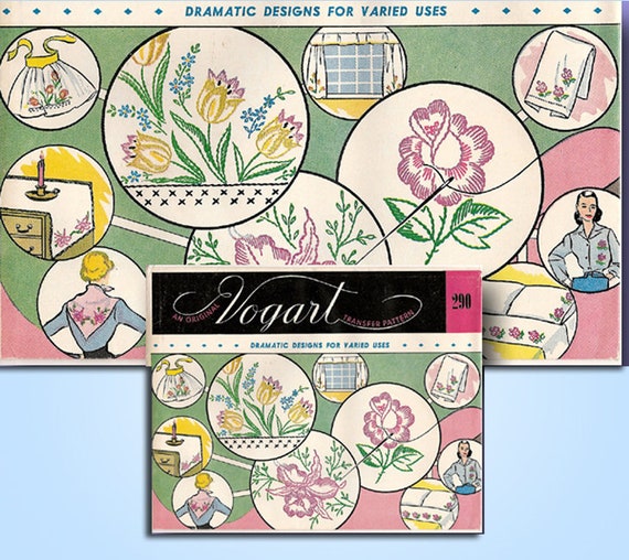 6 Blocs De Courtepointe Vogart – Broderie Ou Peinture Florale – 18 Pouces Carrés – Modèle 8542A
