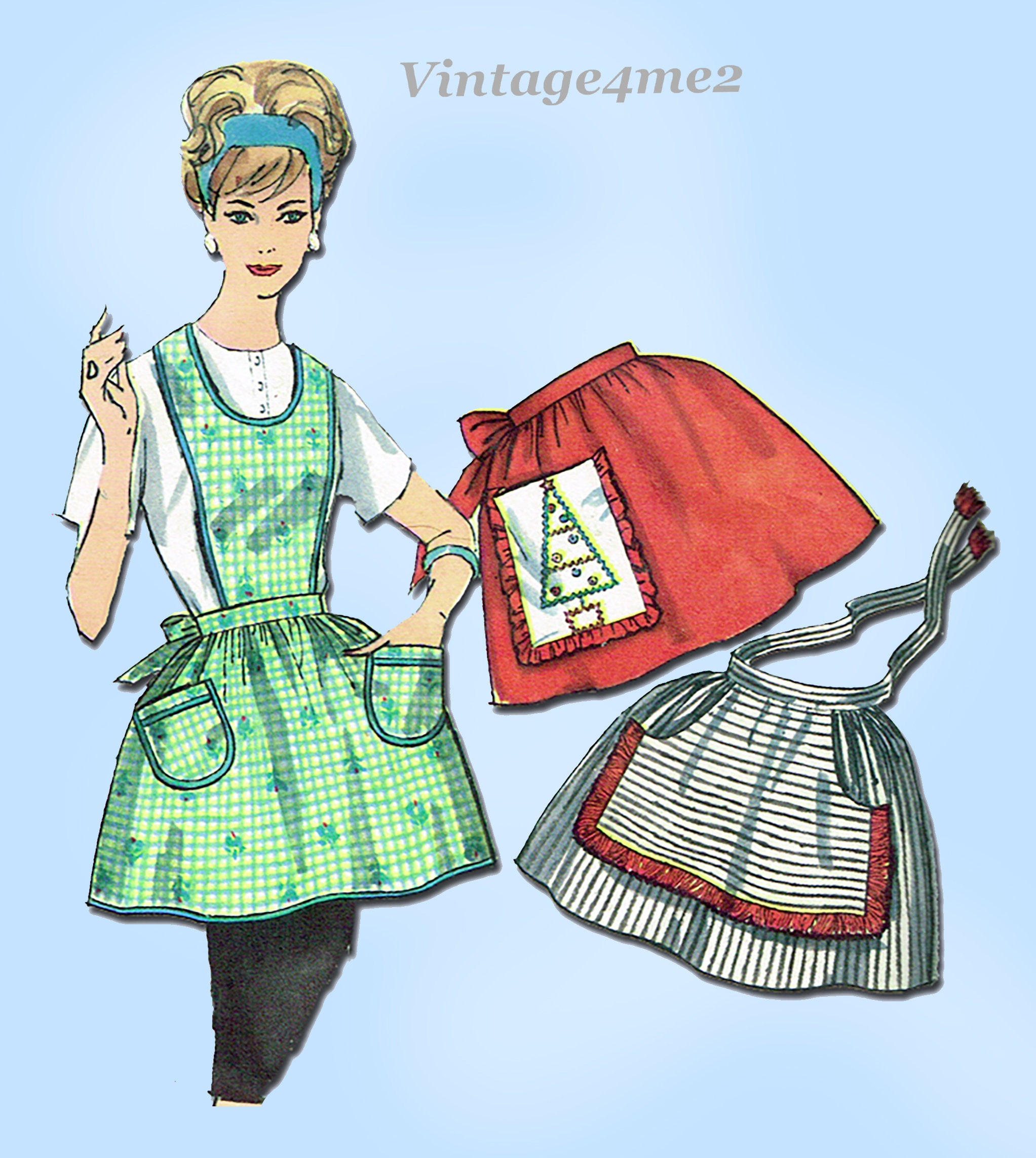 1960年代のヴィンテージエプロン - Etsy 日本