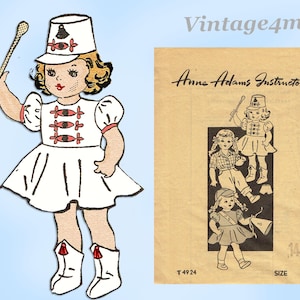 Anne Adams 14 Inch Doll Clothes Sewing Pattern T-4924