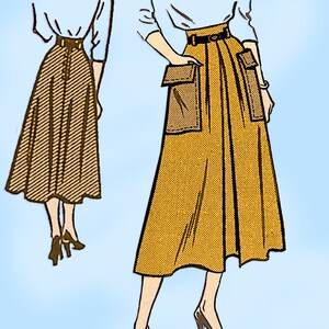1950s Vintage Marian Martin Sewing Pattern 9347 Misses Big Pockets ...
