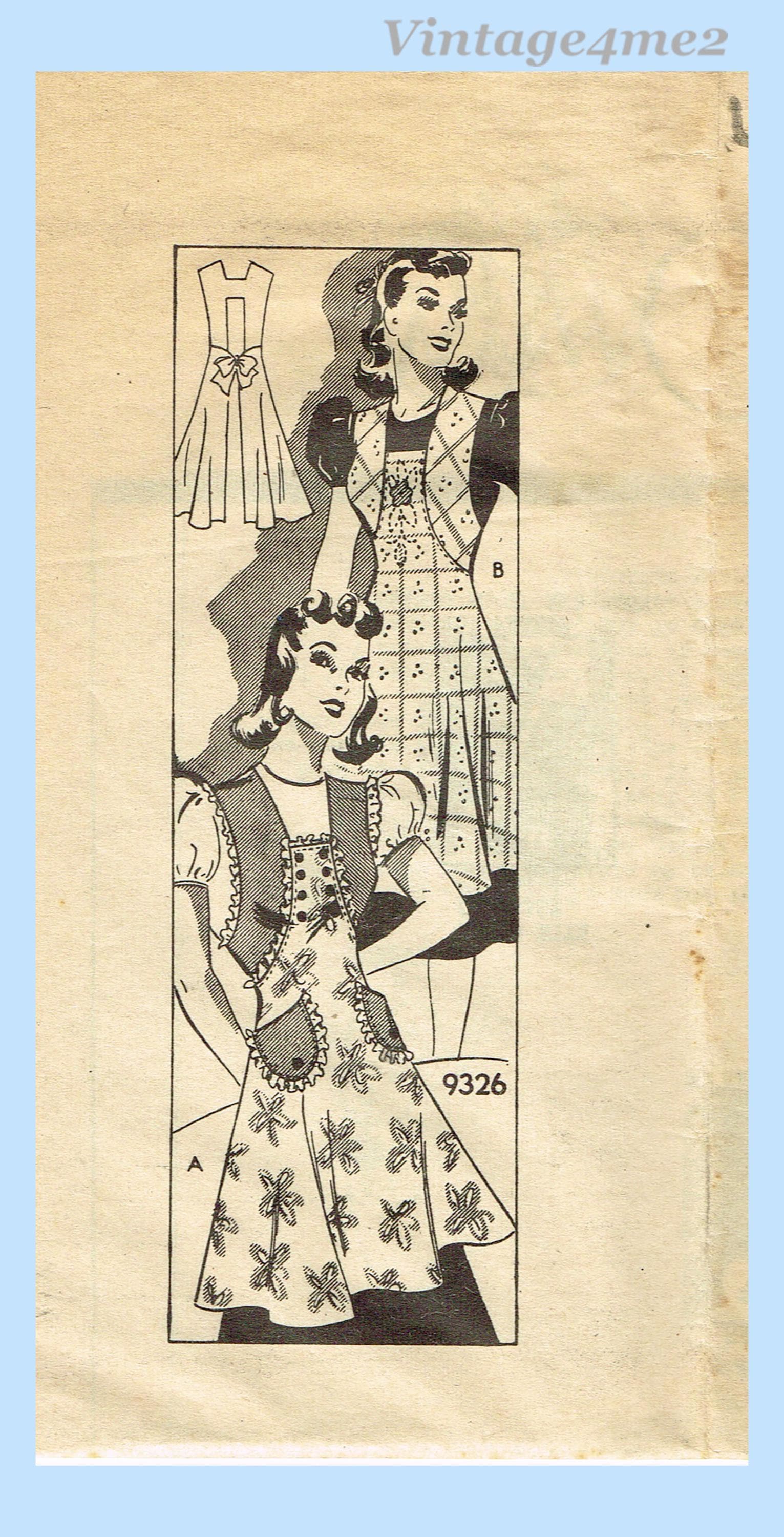 40年代の古着エプロン - Etsy 日本