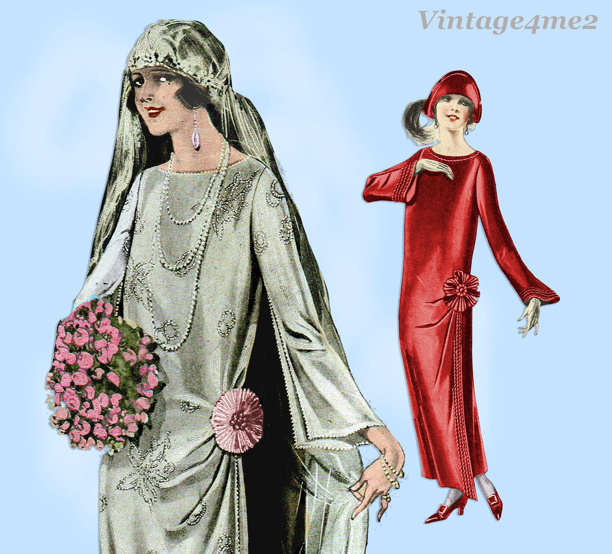 1940 flapper dress