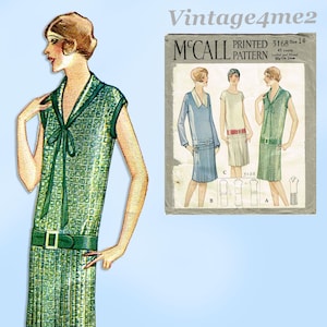 McCall 5168: 1920s Uncut Misses Flapper Dress Sz 32 B Vintage Sewing Pattern