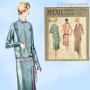 McCall 5456: 1920s Uncut Misses Flapper Dress Sz 38 B Vintage Sewing Pattern
