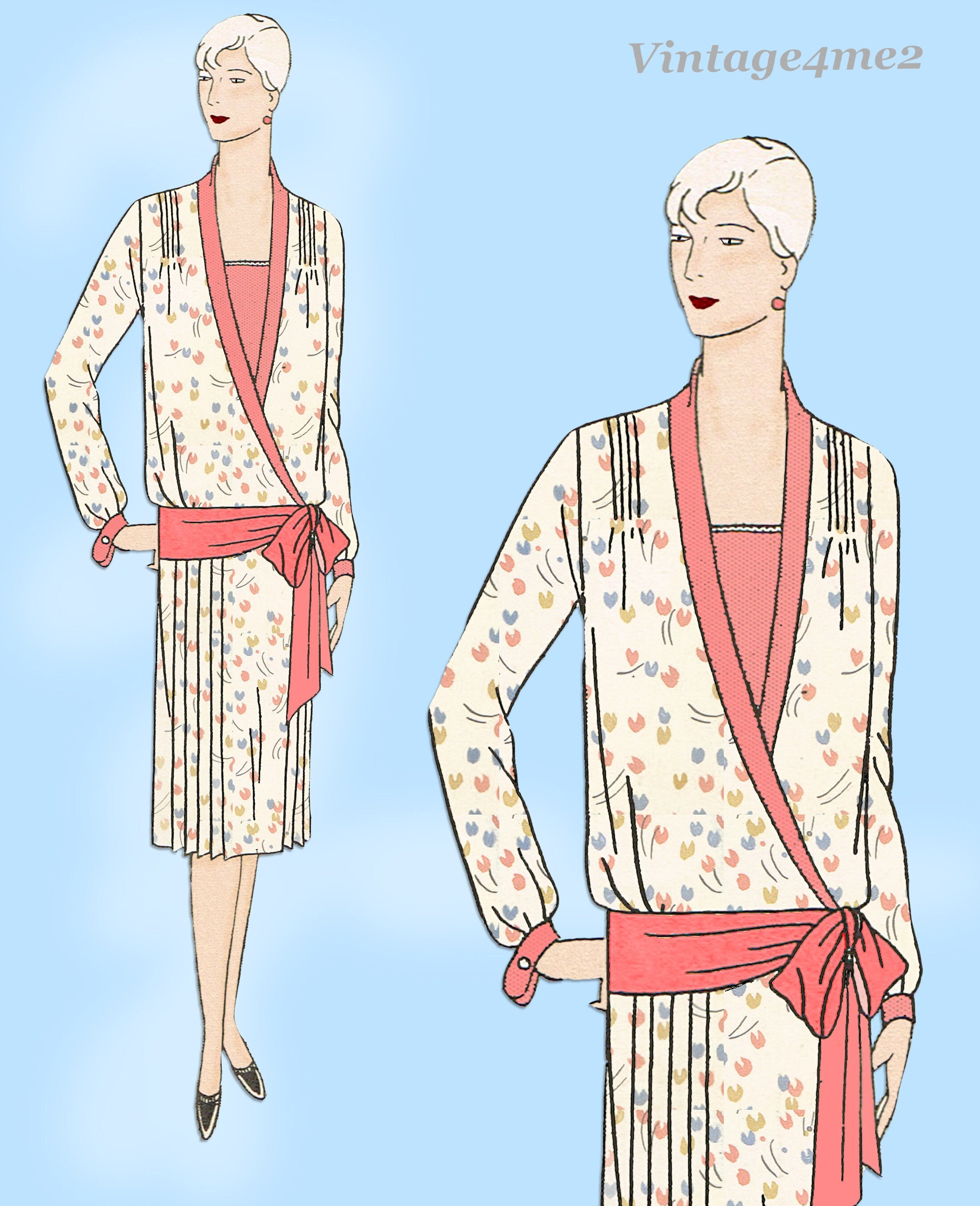 Butterick 1497: 1920s Rare Misses Flapper Dress Sz 38 B Vintage Sewing  Pattern -  Canada