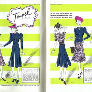 Instant Digital Download Butterick Summer 1939 Pattern Book Ebook Catalog Magazine image 2