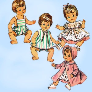 1960s Simplicity 5730: 12 Inch Baby Doll Clothes Sewing Pattern