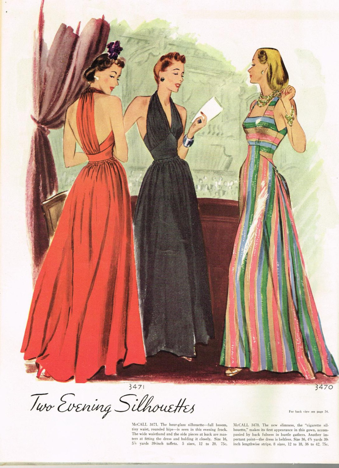 Digital Download 1940s McCall Fall 1941 Fashion Book Magazine Pattern Book Catalog