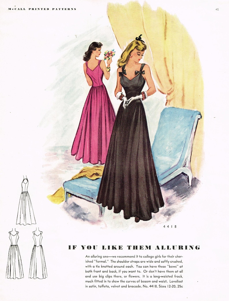Digital Download 1940s McCall Fall 1941 Fashion Book Magazine Pattern Book Catalog