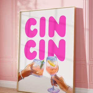 Cin Cin Bar Cartの印刷可能なウォールアート、カクテルチアーズのデジタルダウンロード、マティーニポスター、ヴィンテージキッチンドリンクデコレーション、即時ダウンロード
