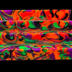 Pen Turning Blank, Alumilite Resin, Electric Safari