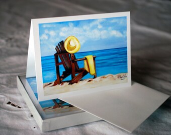 Blank Note Cards - Vacation Time