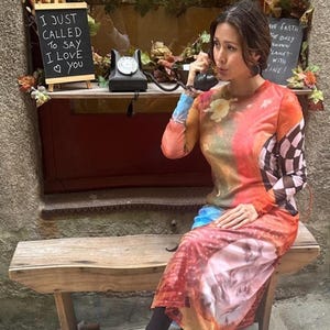 Luxury Handmade Maxi Dress Unique Wearable Art for Women | Elegant Designer Clothing | Perfect Gift for Her