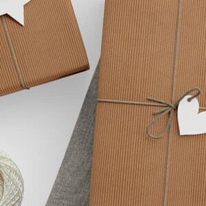 Karton inpakpapier, Cadeaupapier met kartonnen look, Kartonnen patroon, aangepast cadeaupapier, bruin karton ogend inpakpapier