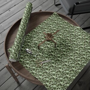 Inpakpapier muntchocoladeroomijs, cadeauverpakking mintchocoladeschilfer, patroon mintroomijs, geschenkverpakking mintroomijs, chocoladeschilfer muntroomijs afbeelding 4
