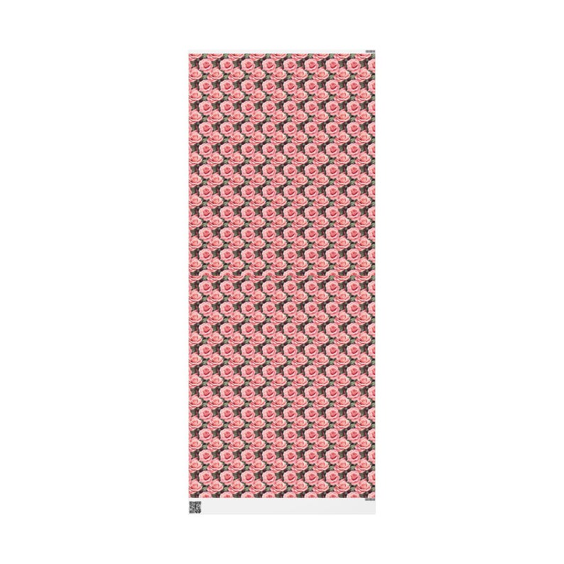 Pink Rose Wrapping Paper, Pink Roses Gift Wrap, Pink Roses Pattern, Unique Wrapping Paper, Custom Floral Gift Wrap, 90gsm Fine Art Paper image 10