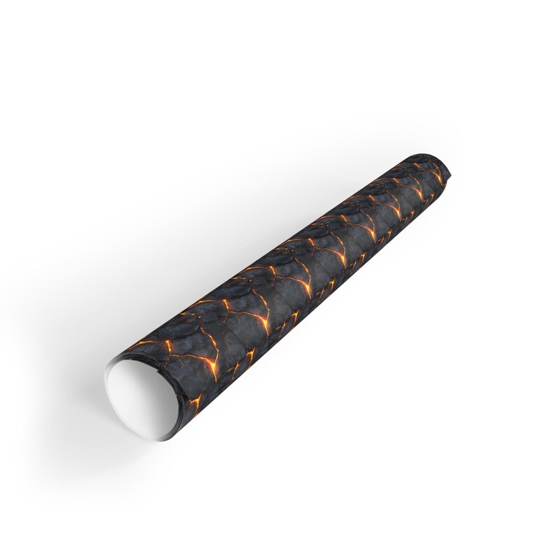 Lavapapper, Vulkaniskt presentpapper, Mönster av sprucken sten, Unikt presentpapper, Anpassat presentpapper, Magmapapper, Vulkanpapper bild 3