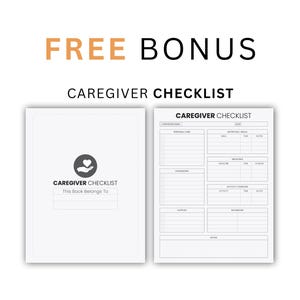 Free Bonus: Caregiver Checklist