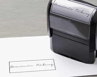 Custom Ink Stamp Personalized Rubber Stamp for Business Thank You Return Address Events Packaging 24 Styles 3 Sizes Black Blue Red Ink