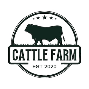 Custom Farm Logo Design Cattle Animal Rustic, Vintage Modern Farm Small Business Branding Personalized Unlimited Revisions Graphic Services