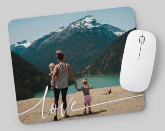 Tappetino per mouse con foto personalizzata 7,76" x 9,25" Aggiungi la tua immagine/disegno/immagine Spessore 3/6 mm Stampa a sublimazione personalizzata Regalo per lui/lei