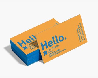 Luxury Thick Edge Gold Business Cards – 32pt Custom Matte Design, Personalized Minimalist Calling Cards for Realtors & Small Businesses