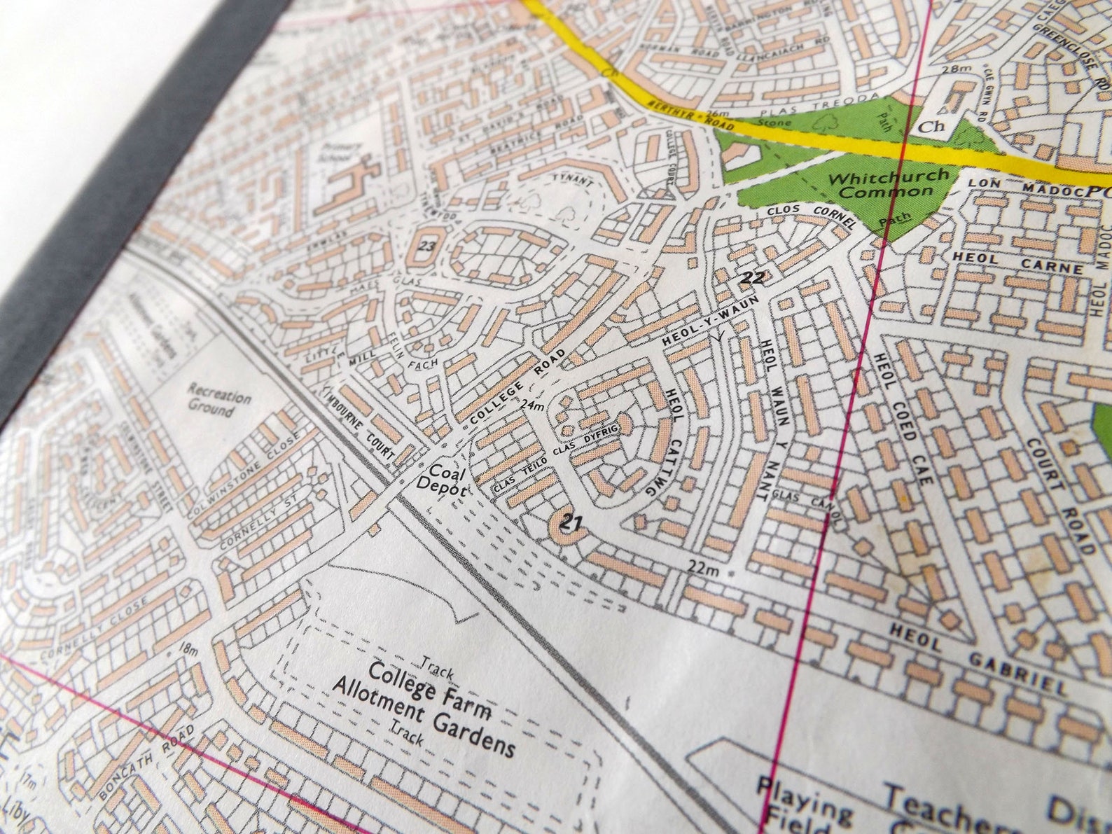 CLEARANCE Whitchurch Cardiff Street Map 1984 2 Recycled Etsy UK