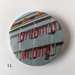 Stitched Recycled Vintage Architecture Journal Badges, Embroidered Abstract Patterns. Designs 9 16 image 4