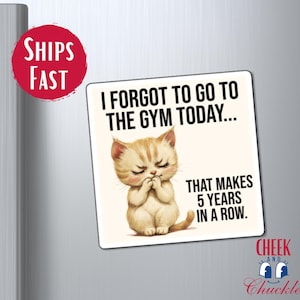 Funny Fridge Magnet Sarcastic Cat Themed Accessories Humor Kitchen Decor Sassy Friend Gift Funny Cute Cat Retro Small Gifts For Cat Lovers