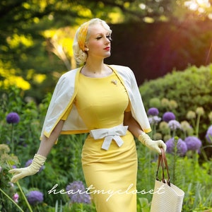 Helena jacket & dress- pencil dress with matching cropped jacket 1950s inspired