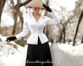 Marion Suit Jacket Swing Skirt 1950s Custom Made to Your