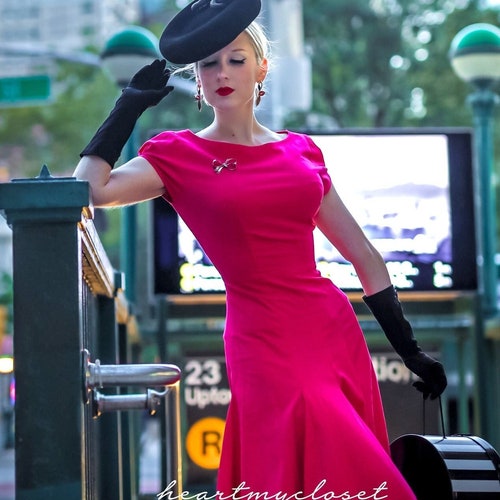 Elise Rockabilly Vintage Inspired Dress 40s 50s Custom Made - Etsy