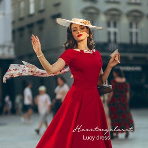 Lucy swing dress 1950s retro style swing image 1