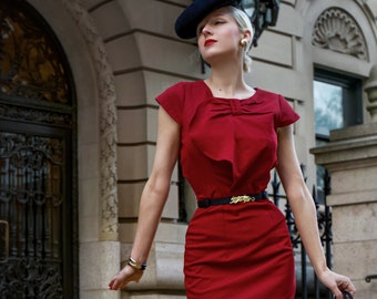 DARCY Pencil Vintage Dress Inspired From Custom Made