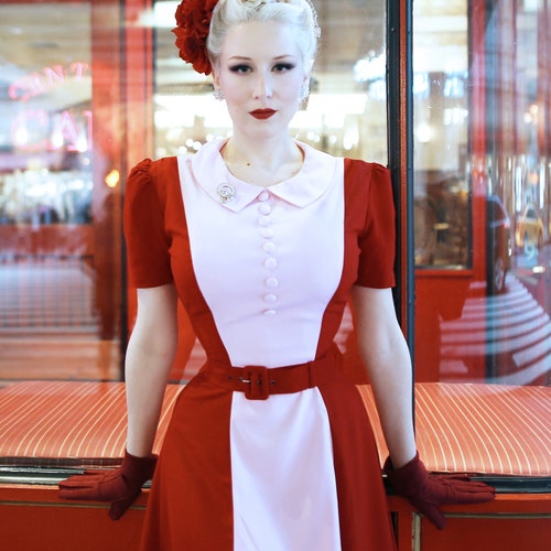 Succubus Clothing Sadie Rose 50s Swing Mekko Musta main image 1