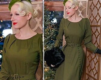 kate middleton dress green EVELYN celeb inspired dress custom made Aline