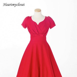 REESE swing or pencil vintage dress inspired from custom made image 1