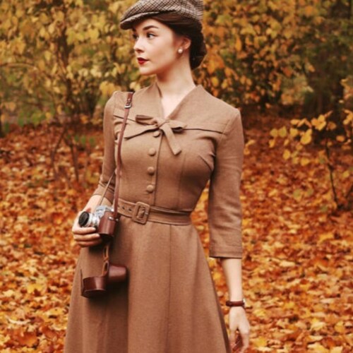 Willow Dress - 1950s A-line vintage dress custom made