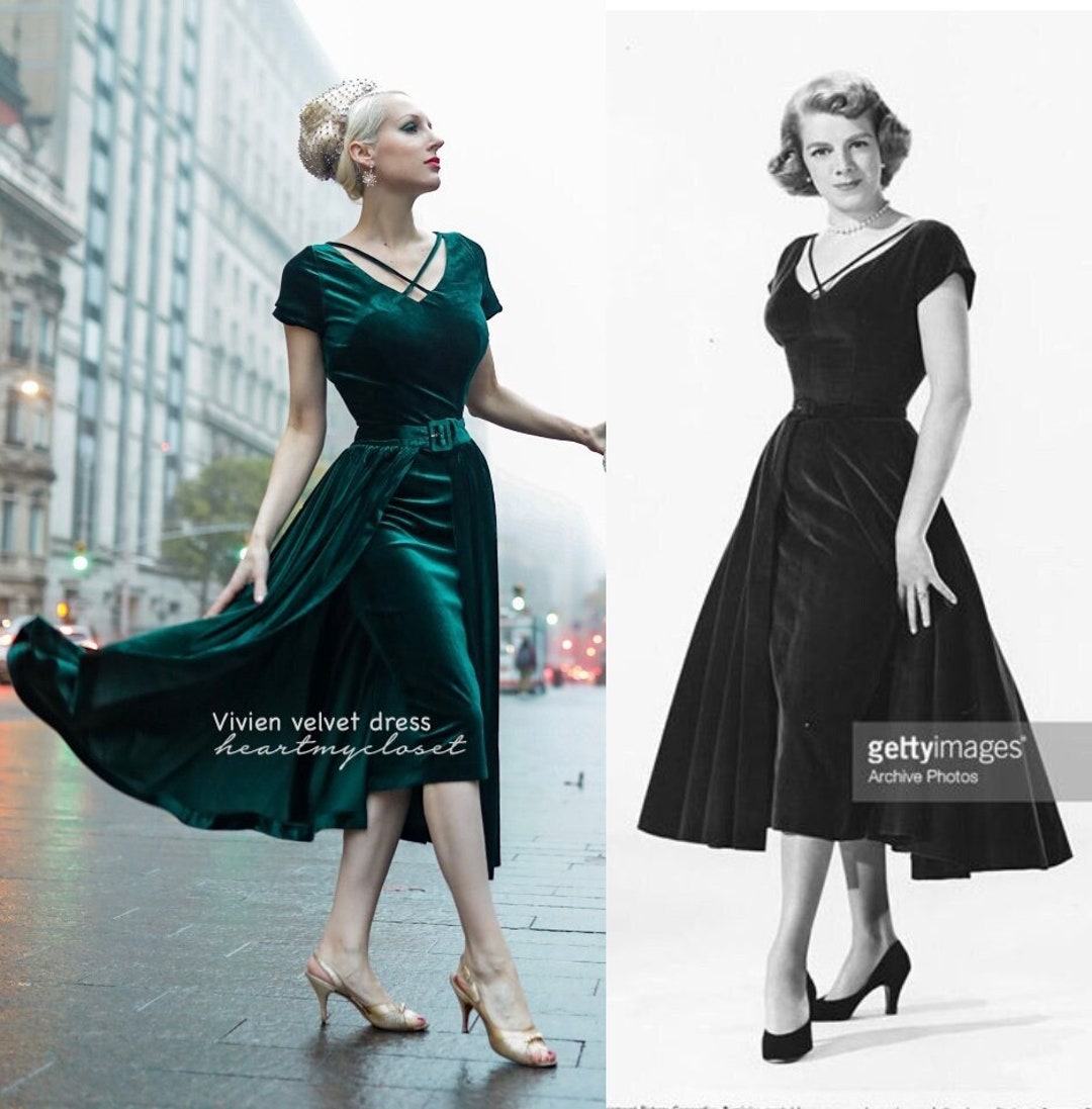 Unique Vintage Green Follow Your Heart Fit & Flare Dress