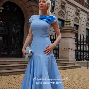 Kate dress with bow famous 1950s vintage dress inspired rockabilly image 3