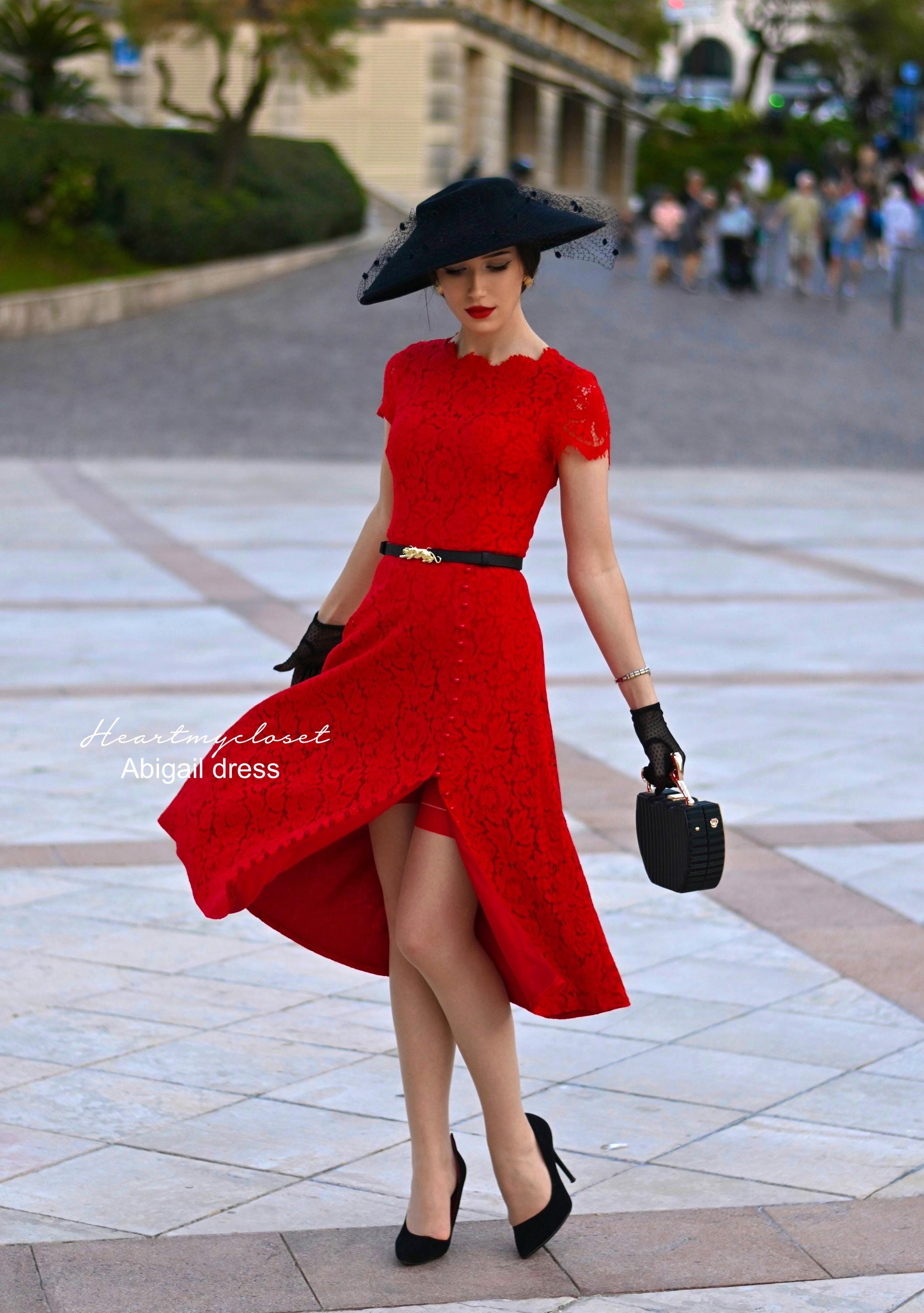 THEREDTHREAD】S lace up dress mini